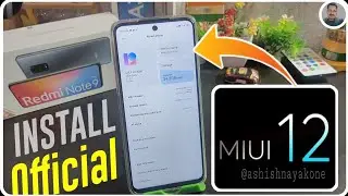 Redmi Note 9 Pro on Miui12 | install Official Miui12 on Redmi note 9 pro  How to? Hindi
