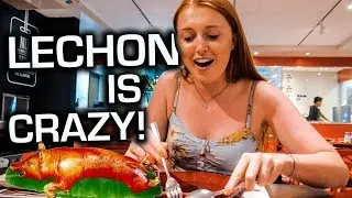 Filipino LECHON! British Couple FIRST TIME Reaction!