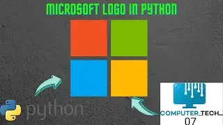 How to make Microsoft logo in python. 
