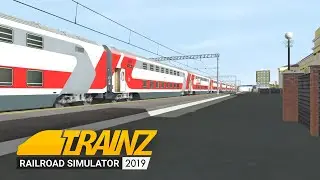 Прибытие ЭП20-002 с вымышленным поездом №56 Москва — Омск в Екатеринбург | Trainz 19