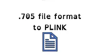 change .705 file format to PLINK