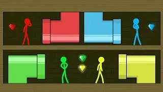 Red and Blue , Stickman Animation - (Escape Part 73)