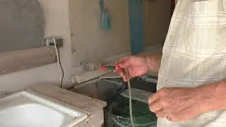 Применение погружного сетевого насоса при резке  алмазным инструментом.