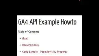 GA4 API Python Example