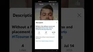 How to see description in short videos 