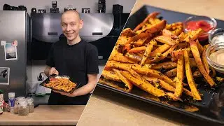 Frytki z batatów pieczone
