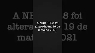 #02 - NBR 6028 da ABNT foi alterada #Shorts