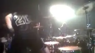 Crazy drum performance by a mad man