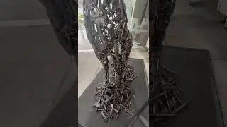 Sculpture built out of confiscated, narco guns #guns #firearms #pistols #survival