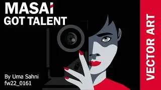 "Masai Got Talent" - Vector Drawing #MasaiGotTalent @MasaiSchool