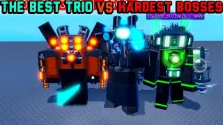 BEST TRIO vs HARDEST bosses in super box siege defense|roblox
