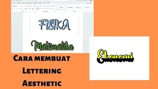 Cara membuat Lettering aesthetic dengan simple II Lettering Cantik