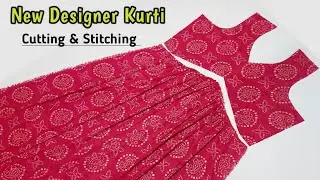 New Designer Kurti Cutting and Stitching/Trendy Aliya Style Kurti Cutting/Latest Kurti Designs