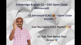 CAE Grammar & vocabulary- English Speaking - Cambridge English - open cloze - 