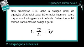 2.3 - 1 Equações Lineares