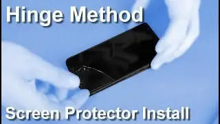 Replacing tempered glass screen protector using Hinge Method.