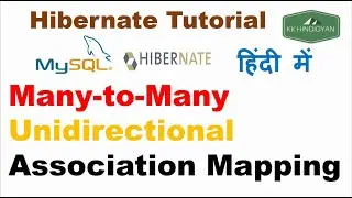 Many To Many Unidirectional Association in Hibernate?| @JoinTable Annotation Example