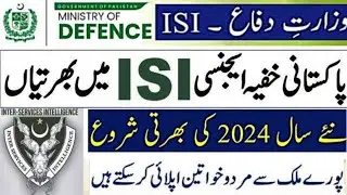 Latest MOD Ministry of Defence Jobs ISI 2024