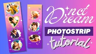 NCT Dream - Kpop Photostrip Tutorial in Canva | Kpop Graphic Design