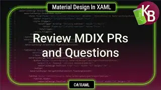 Review Material Design PRs and Questions