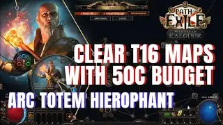 [POE 3.25] Arc Totem Hierophant - Extremely Low Budget - SSF Viable