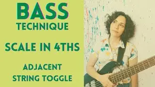Easy Scale Exercises For Bass Technique: G Major Scale Exercise in 4ths, The Adjacent String Toggle
