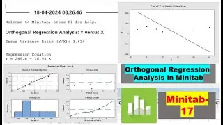 Orthogonal Regression Test | How to Plot Orthogonal Regression Graph in Minitab? Regression Results