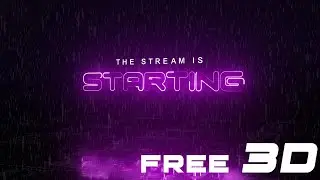 3D Live Stream Starting Soon Timeless Template || NON COPYRIGHT