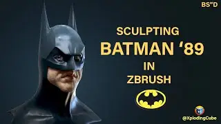Sculpting Batman 1989 in Zbrush - Xploding Cube