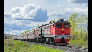 2ТЭ10М-2183 с пассажирским поездом №326С Новороссийск - Пермь и приветливой локомотивной бригадой.