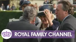 Queen Consort Almost Loses her Hat at Ascot Racecourse