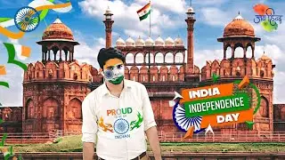 Independence Day Photo Editing | How to put flag onto Face [ Face Flag Editing ] 😮😍🔥