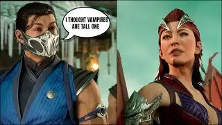 Sub Zero Thought Vampires are Tall One Cutscene Mortal Kombat 1 - Mk 1 Story
