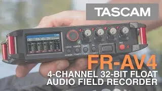 FR-AV4 4-Channel 32-bit Float Audio Field Recorder for Videographers, Filmmakers & Sound Designers