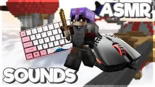 Custom Keyboard + Mouse Sounds ASMR | Minecraft Bedwars