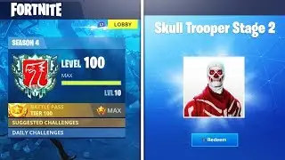 LEVEL 100 Fortnite SEASON 4 REWARDS! WHAT HAPPENS? World's First Max Level in Fortnite Battle Royale