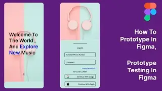 simple PROTOTYPE created on figma shows music explore