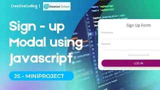 Sign Up Modal Form Popup using JavaScript | Mini-Project | Step by Step Tutorial | Easy Tutorial