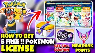 How To Claim 5 FREE Permanent Pokemon License 🤩 as Holiday Gift in Pokemon Unite | NEW S24 Updates🤩🔥