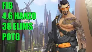 FIB 4.6 HANZO GAMEPLAY 38 ELIMS - TOP500 OVERWATCH SEASON 29