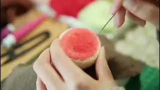 📌Cartoon felt diy tutorial - Watermelon🍉