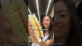 spicy chips in egg sandwich lunch combo at the korean convenience store! #shorts
