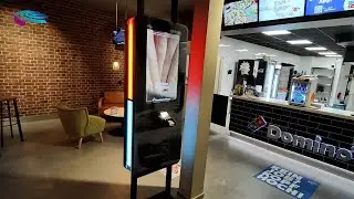 Timelapse Domino's Pizza self-service kiosk installation by Prestop