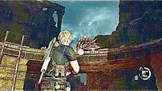Resident Evil 4 Remake PS5 4K HDR : Chapter 14 - Defeat Krauser 2nd Part (Boss Fight)