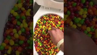 SKITTLES in the toilet 