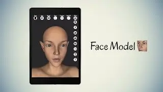 Face Model - Virtual 3D human head pose tool (Android, iPhone / iPad)