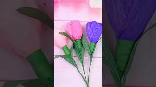 DIY Crepe Paper Flower Making || Handmade Crafts For Home Decorations