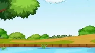 ANIMATED CARTOON JUNGLE BACKGROUND| MOVING RIVERSIDE FOREST BACKGROUND| NO COPYRIGHT |LET'S TUBE |