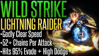 【Path of Exile - Outdated】Wild Strike Lightning Raider –Build Guide– Insane Chaining Clear Speed!