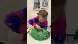 Новогодний венок из фоамирана  - Дракон 🐉 своими руками